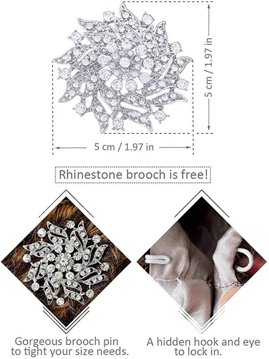 2025 Soft Gradient White-Brown Faux Fur Stole With Buttons