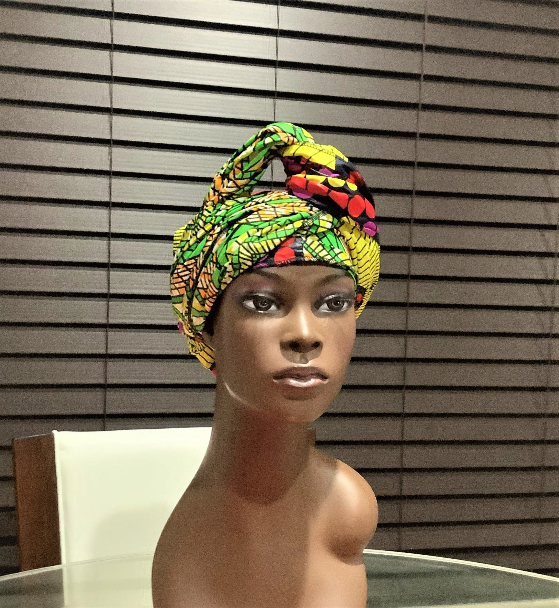 African Style- Waxprint Head Scarf /Tie
