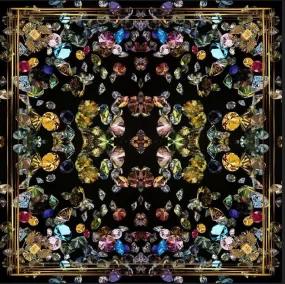 Alessandra Luciano Gemstones silk scarf AL50-1 90cm