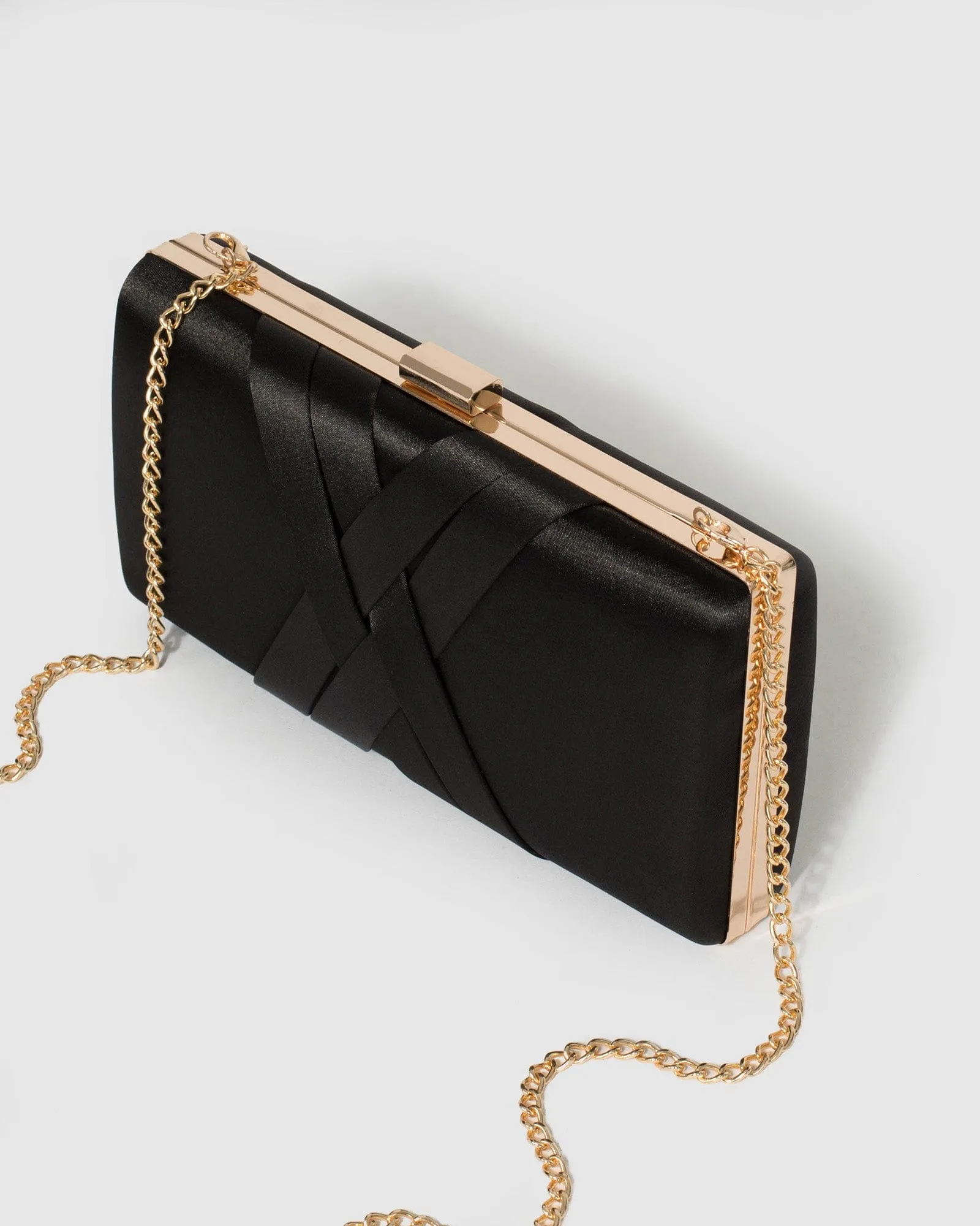 Black Melanie Clutch Bag