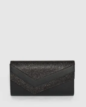 Black Mila Arrow Clutch Bag