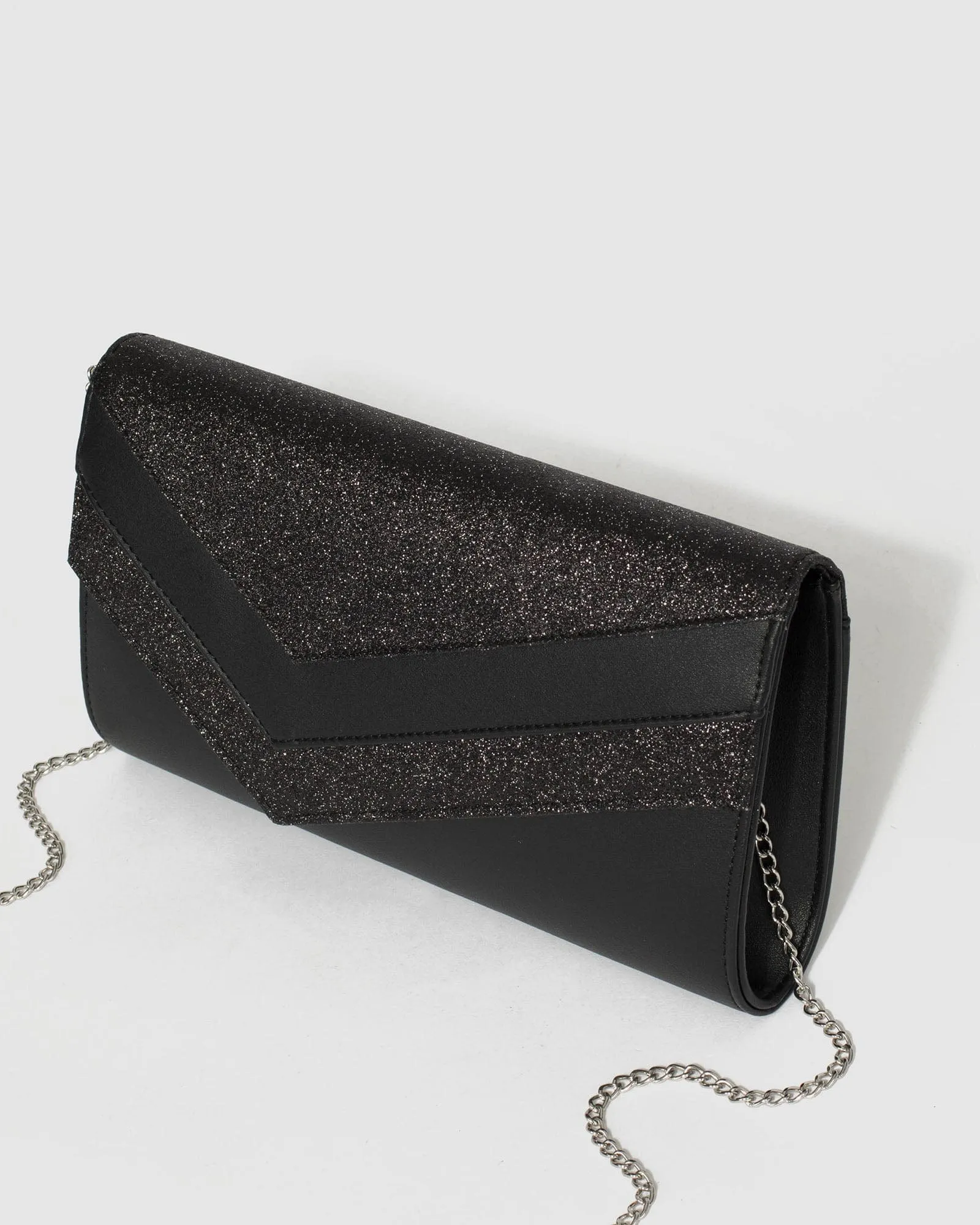 Black Mila Arrow Clutch Bag