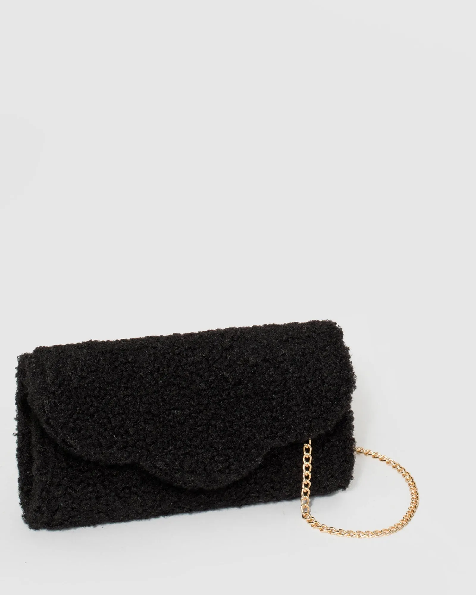 Black Verna Clutch Bag