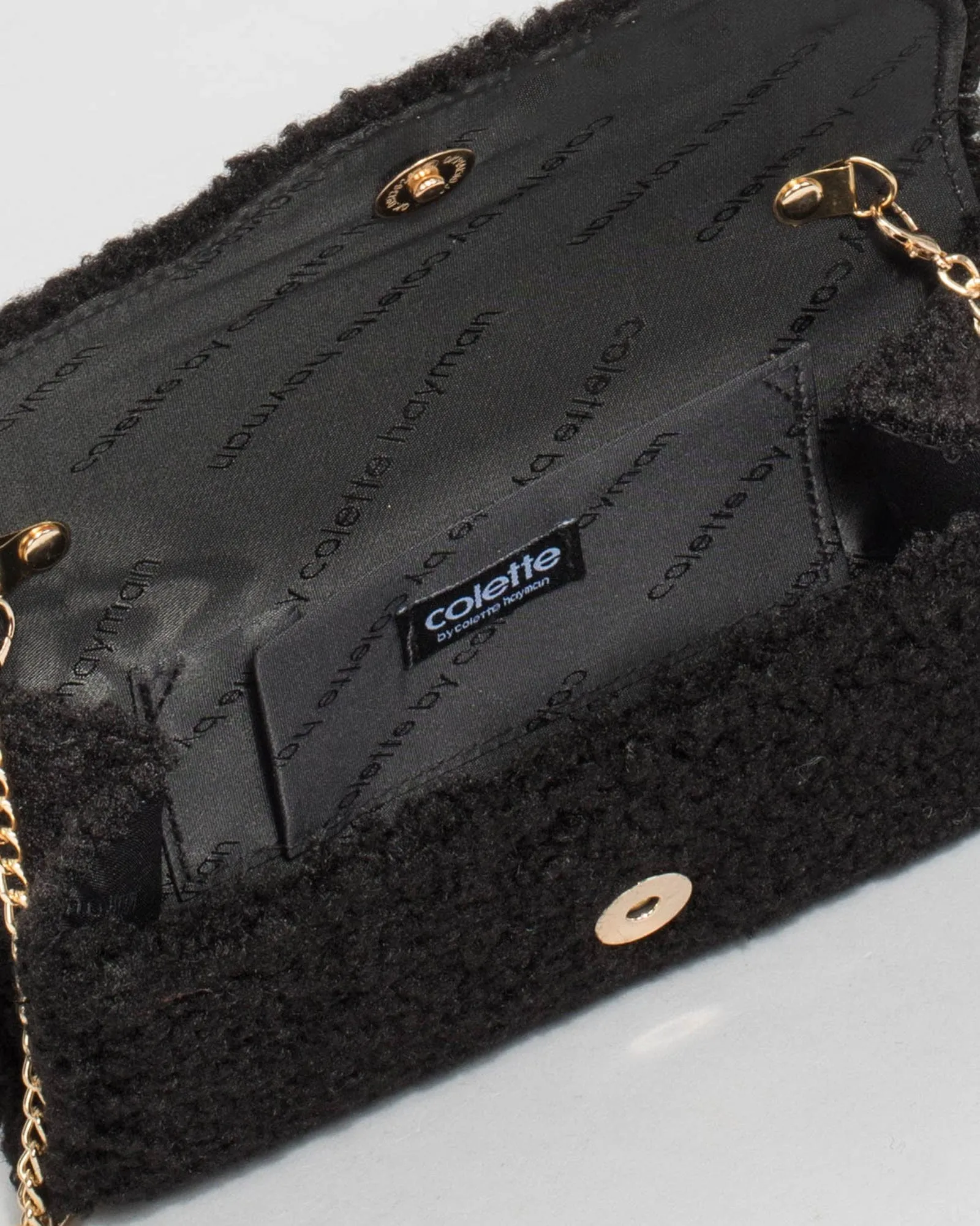 Black Verna Clutch Bag