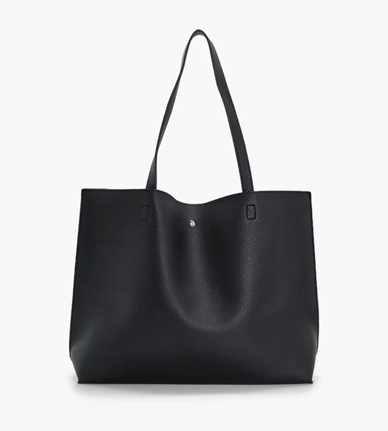 Boohoo Large Popper Tote Bag