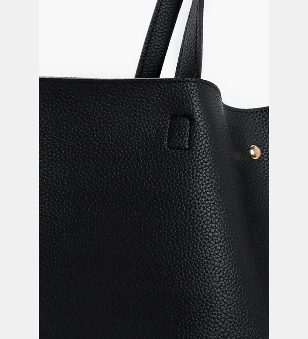 Boohoo Large Popper Tote Bag