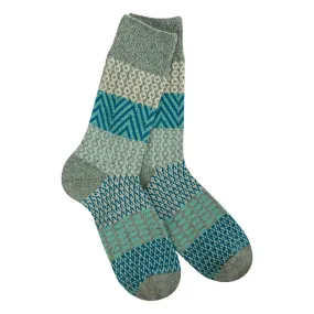 Crescent Sock Company - Weekend Gallery Crew Socks, Lagoon