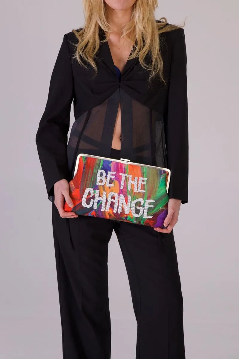 CULT MIA X SARAH'S BAG BE THE CHANGE CLUTCH