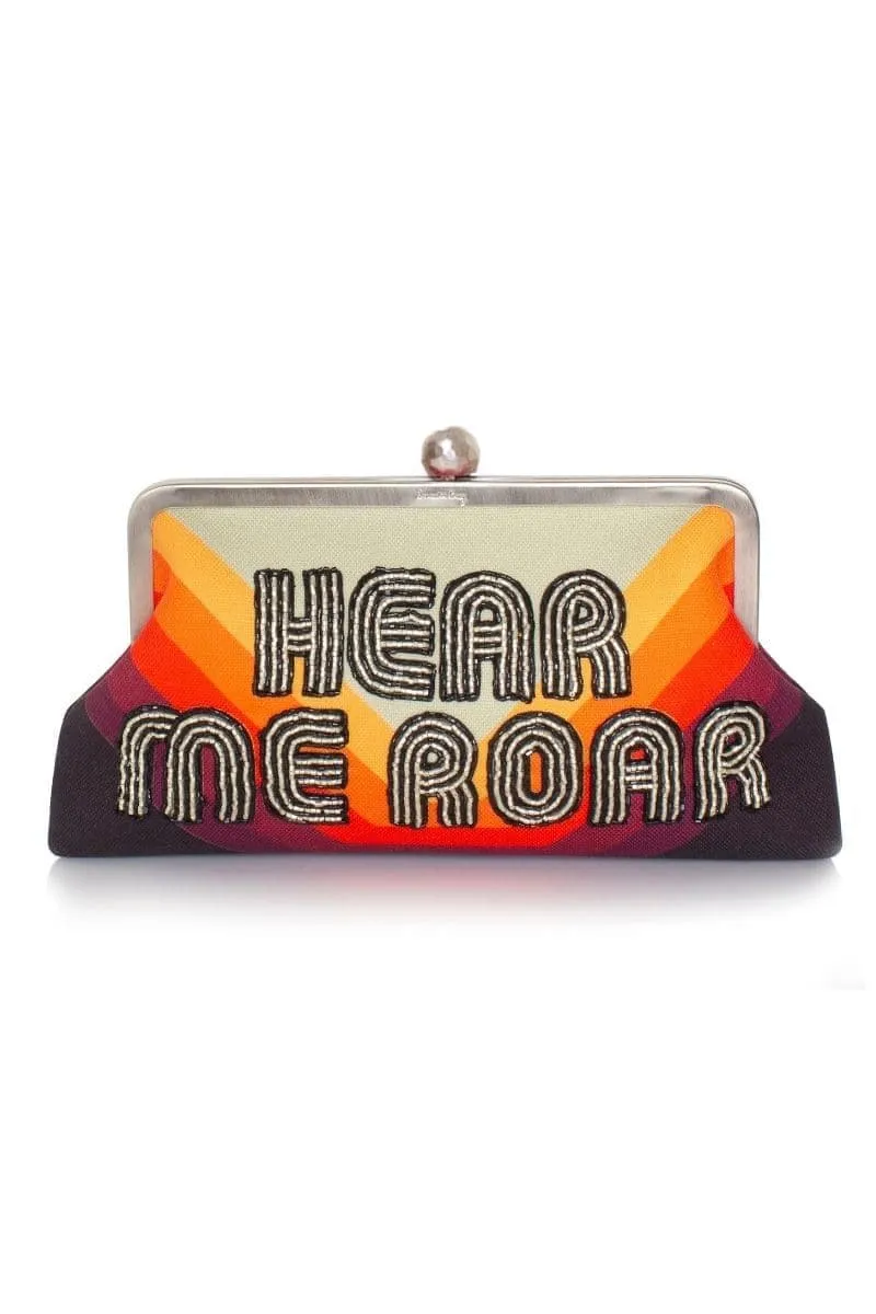 CULT MIA X SARAH'S BAG HEAR ME ROAR CLUTCH