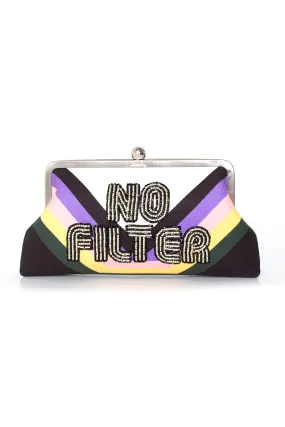 CULT MIA X SARAH'S BAG NO FILTER HAND-BEADED CLUTCH