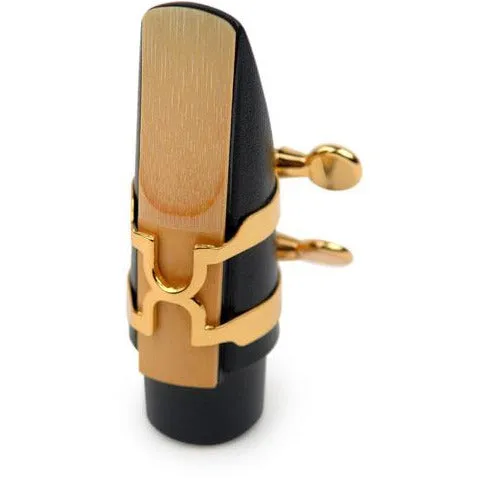 D'Addario Gold-Plated Alto Saxophone H-Ligature & Cap