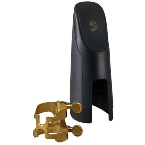 D'Addario Gold-Plated Alto Saxophone H-Ligature & Cap