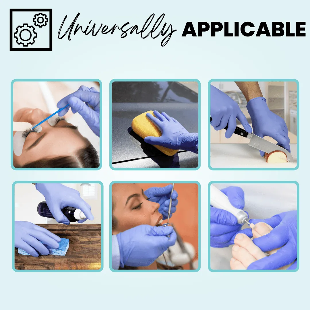 Eco Gloves Biodegradable Nitrile Gloves (4.0 Mil) - BLUE VIOLET (100 gloves/box)