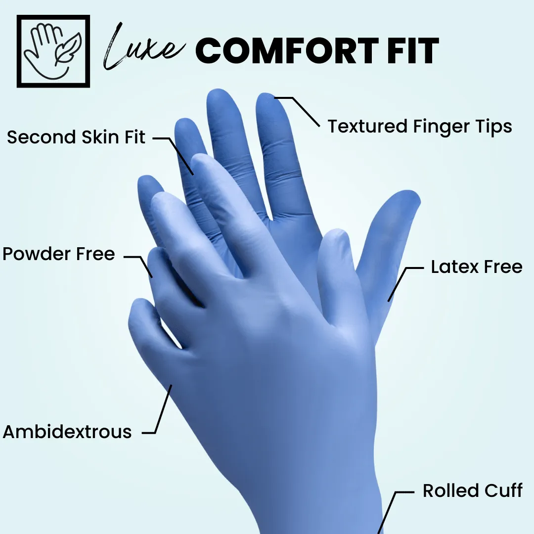 Eco Gloves Biodegradable Nitrile Gloves (4.0 Mil) - BLUE VIOLET (100 gloves/box)