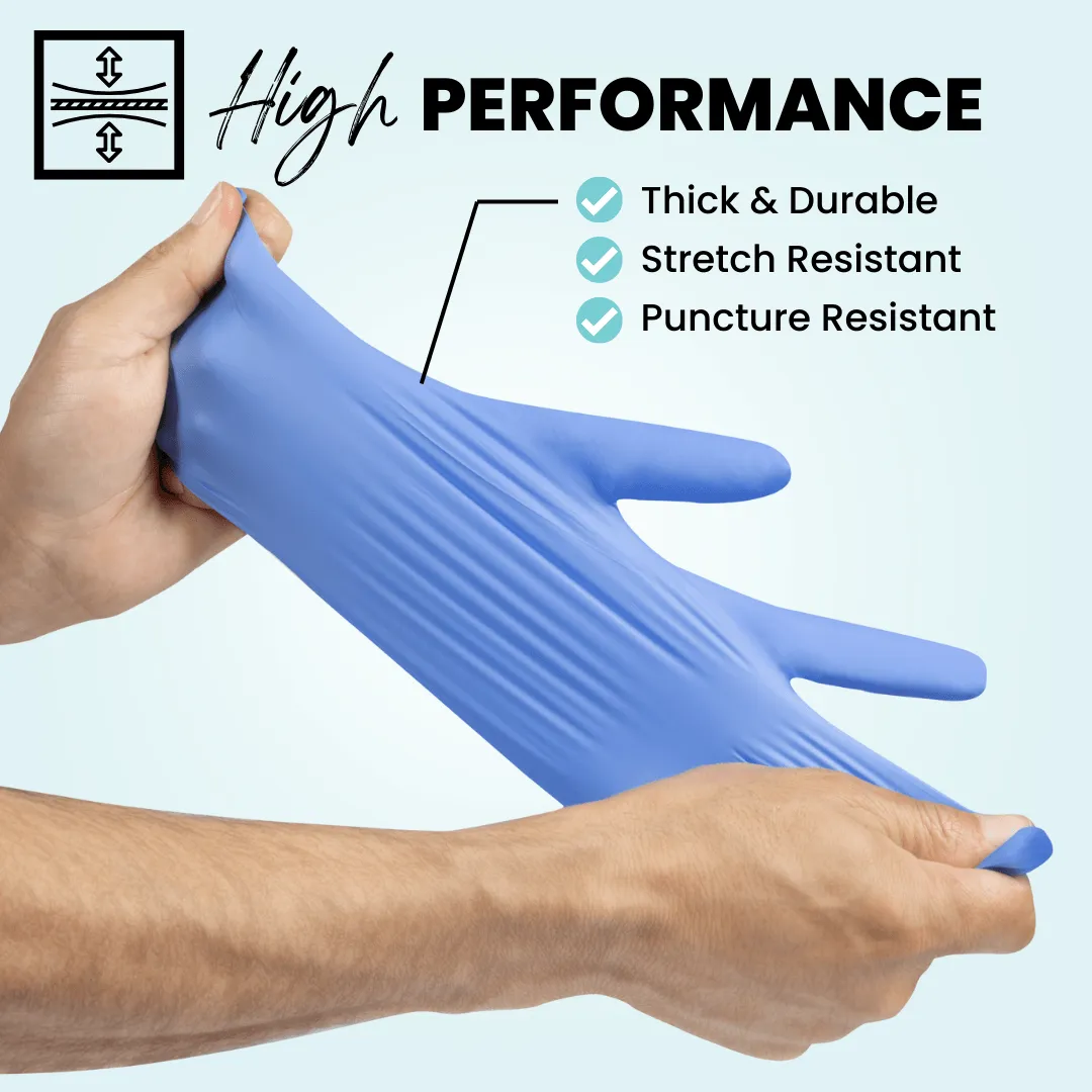 Eco Gloves Biodegradable Nitrile Gloves (4.0 Mil) - BLUE VIOLET (100 gloves/box)