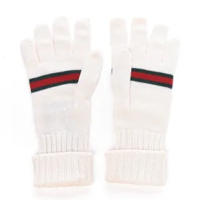 Gucci Wool Web Stripes Gloves