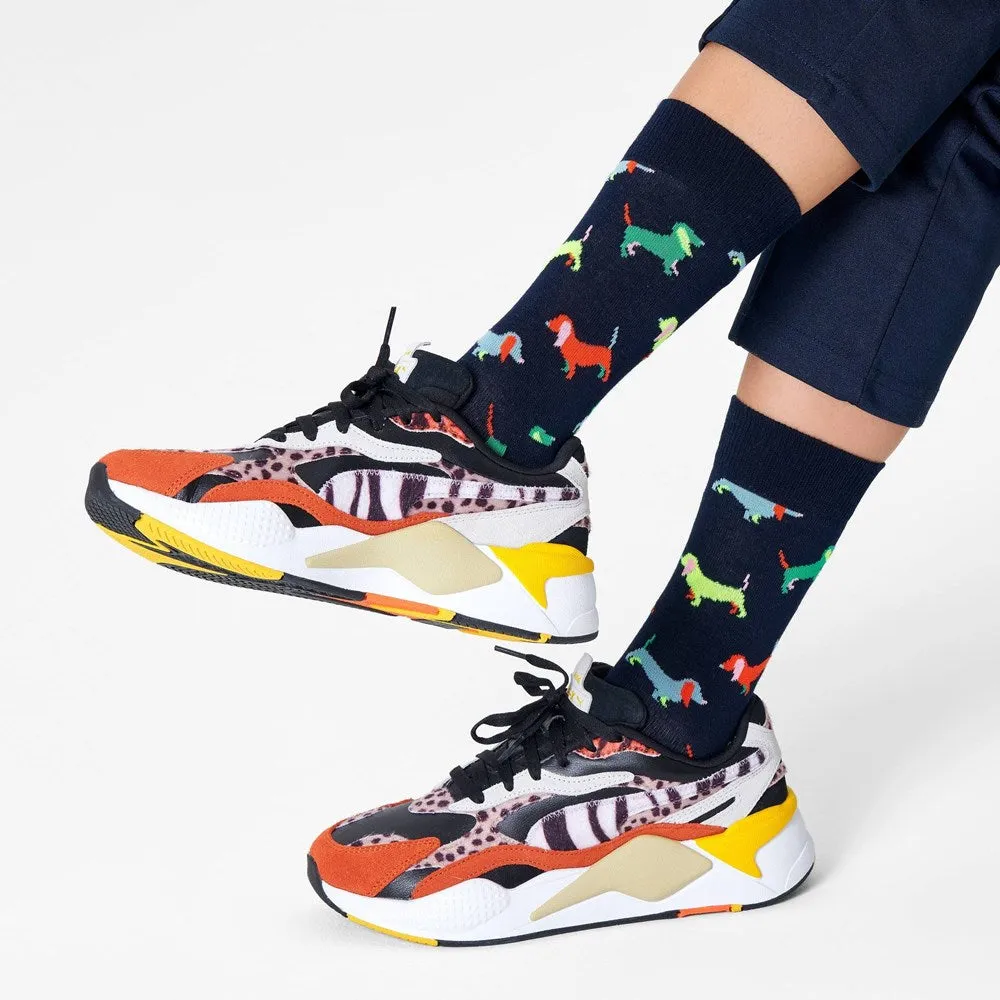 Happy Socks: Puppy Love Sock Navy
