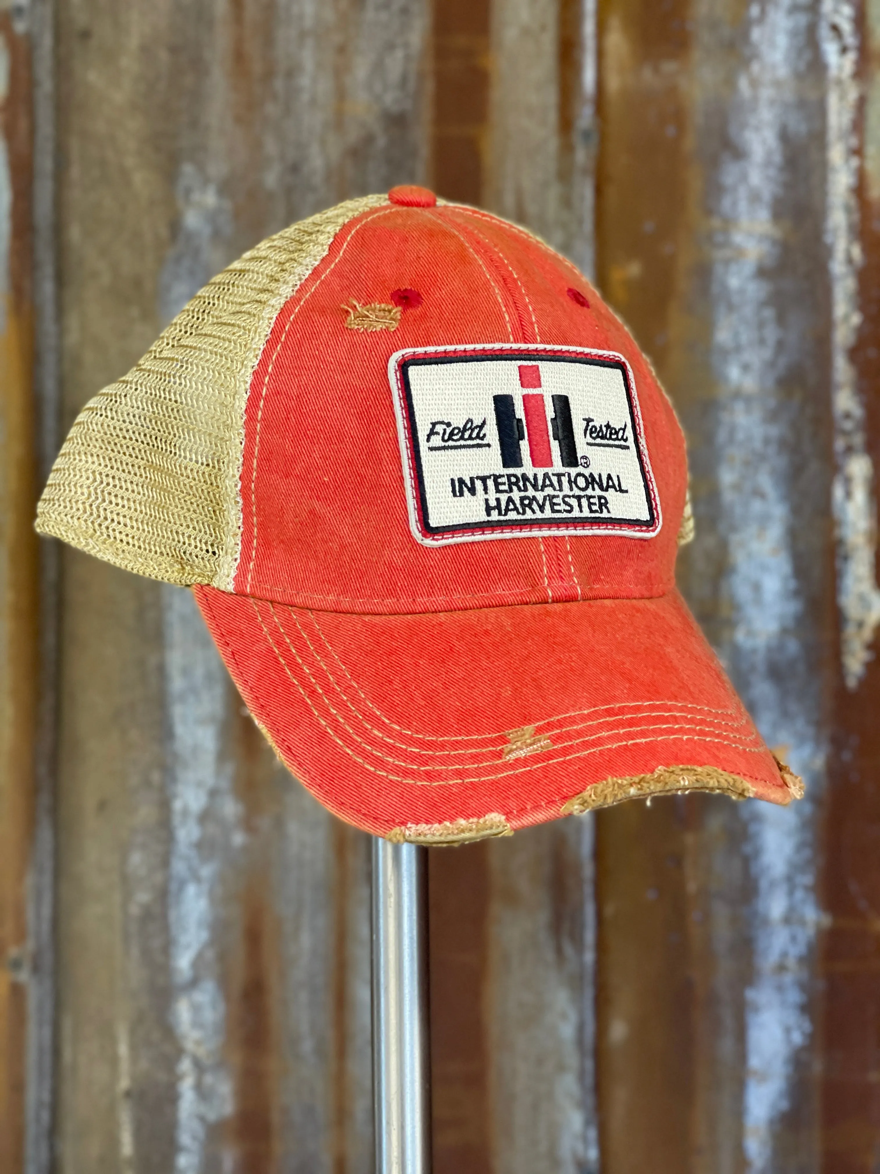 International Harvester Tractor Hat- Distressed Red