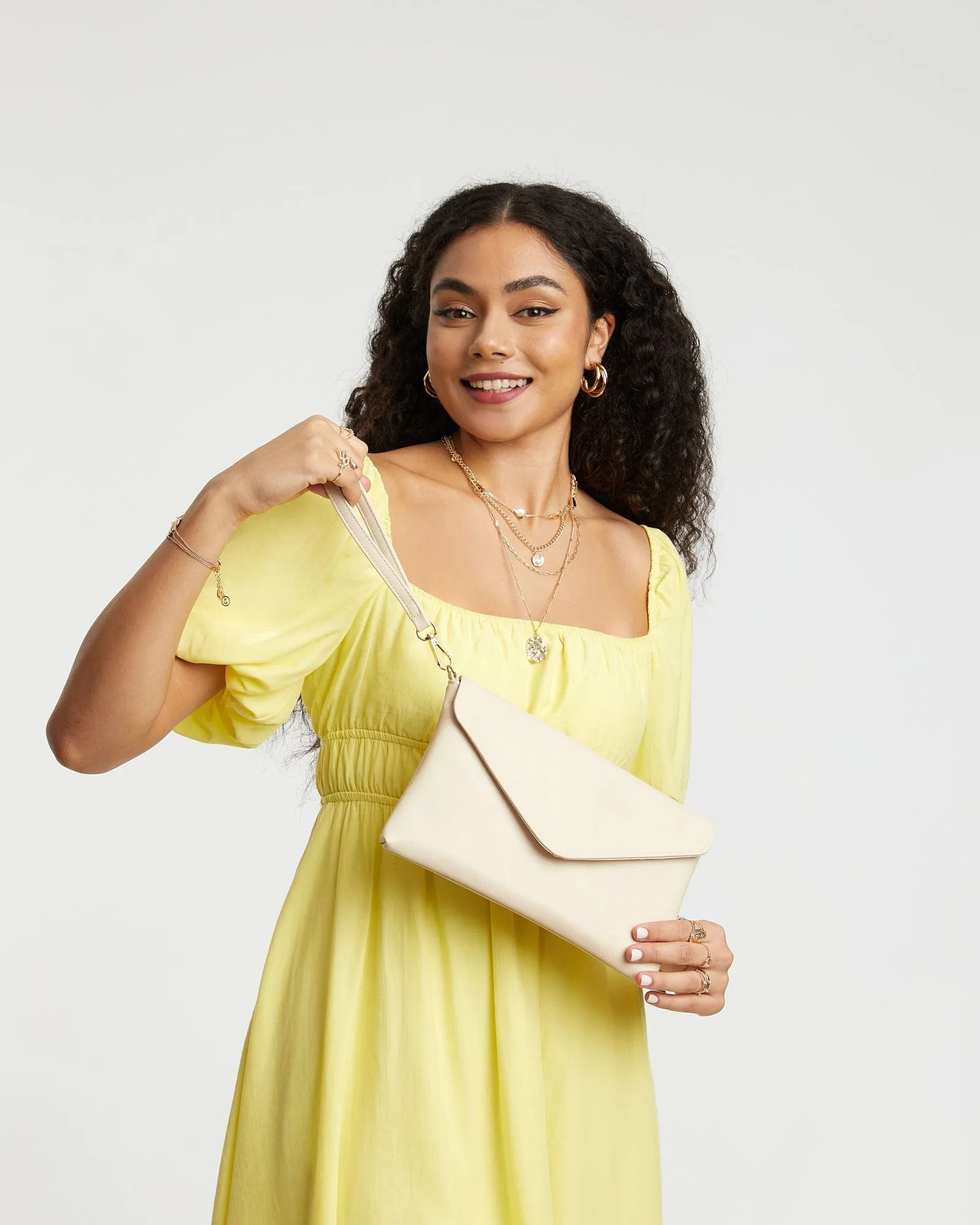 Ivory Ruby Wristlet Clutch Bag