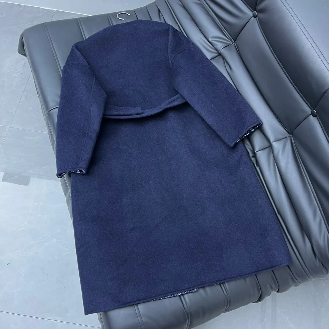 Luxury Christian Dior  Wrap Coat 002