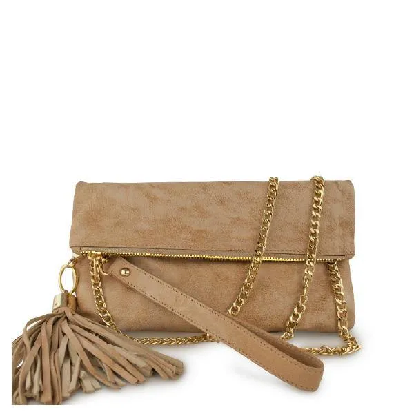 MONK August Clutch | Suede Black