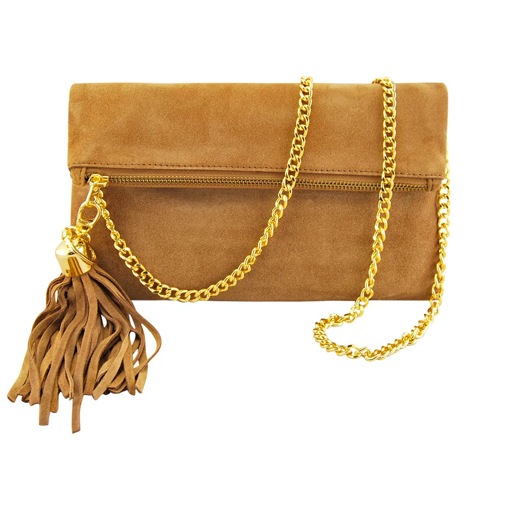 MONK August Clutch | Suede Black
