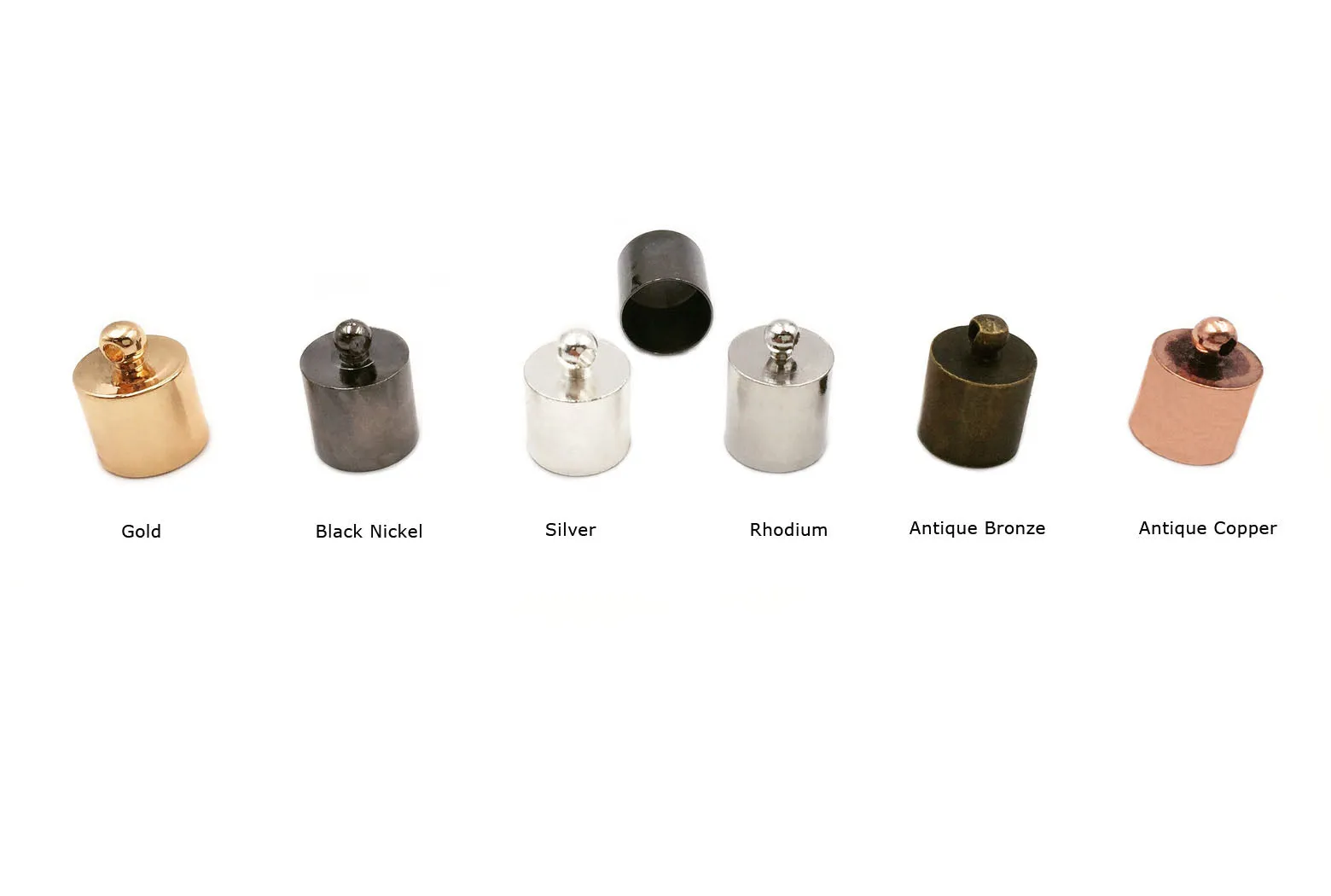 MP3038 Cylinder End Cap With Ring CHOOSE COLOR BELOW