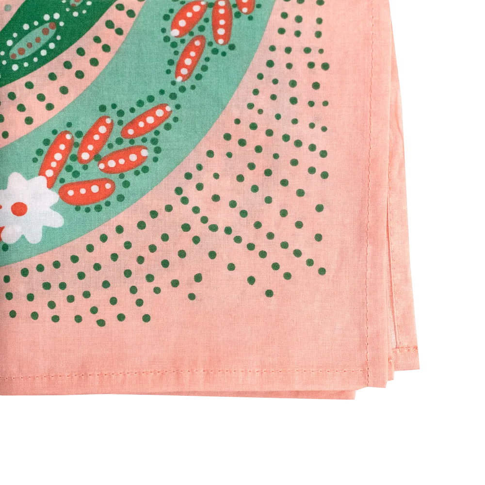 No. 069 Snakes Pink Bandana