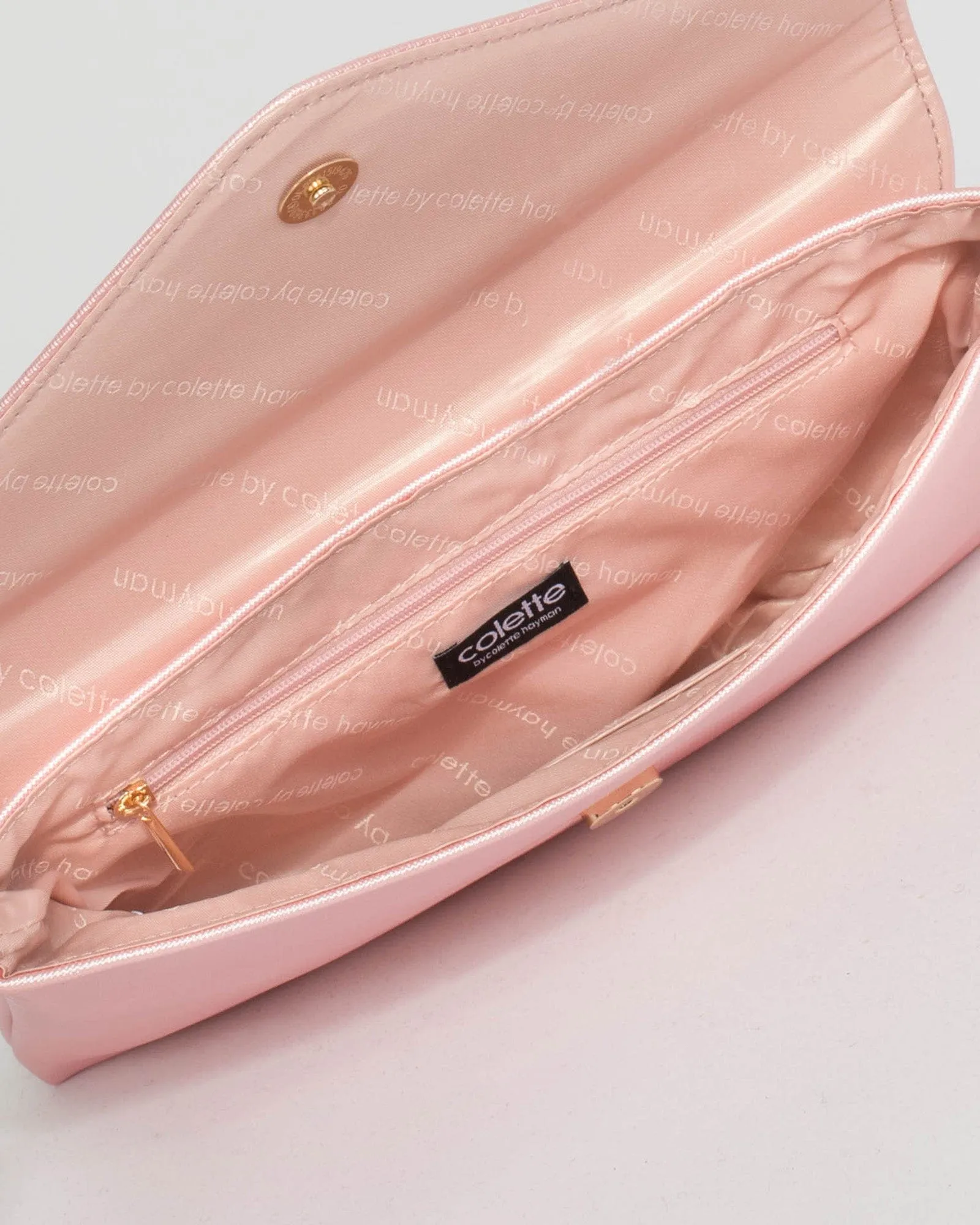 Pink Ruby Wristlet Clutch Bag