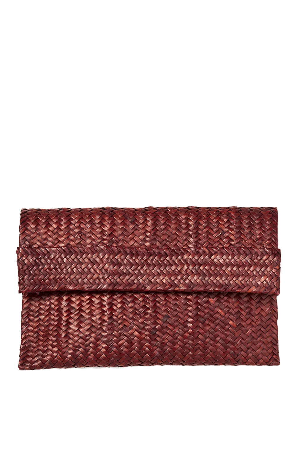 Purple Raffia Clutch
