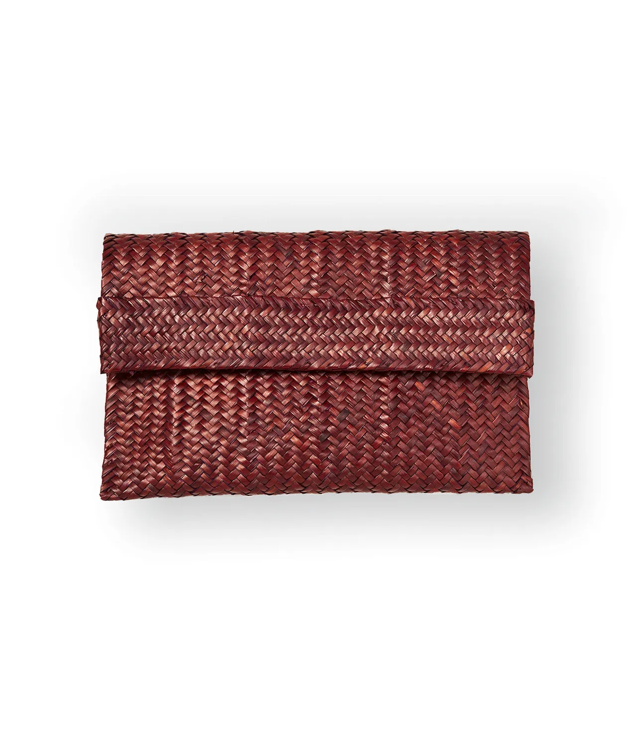 Purple Raffia Clutch