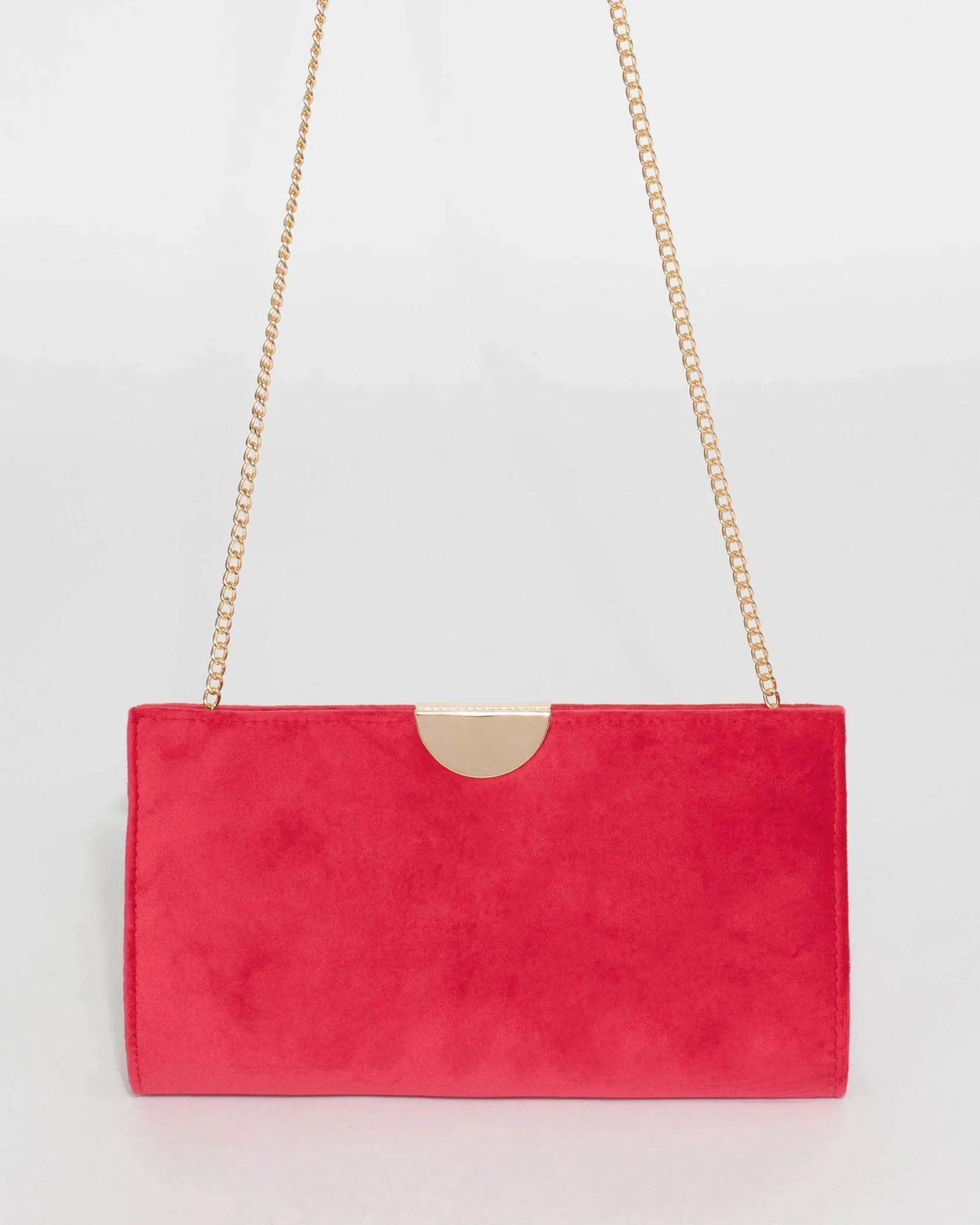 Red Carlie Clutch Bag