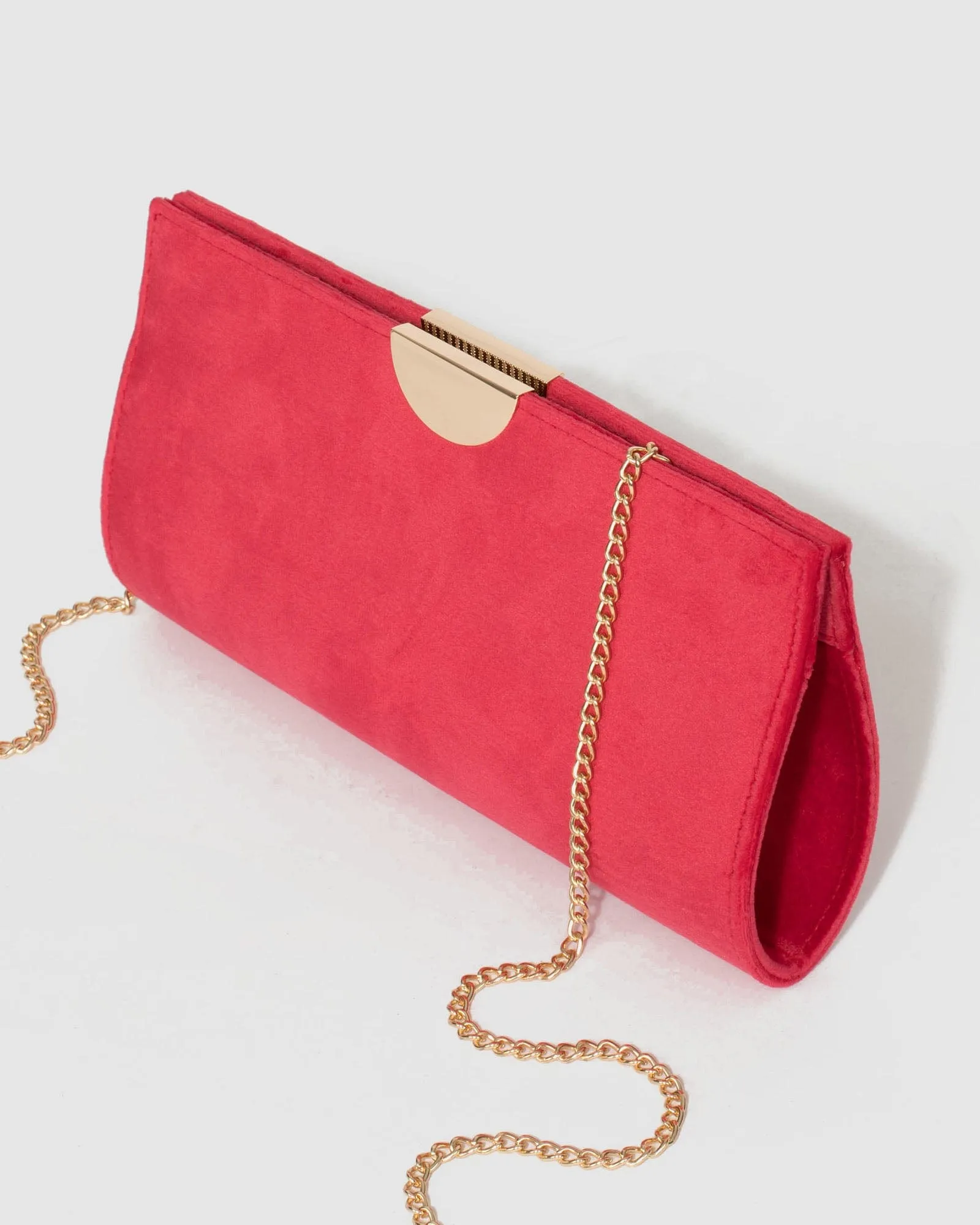 Red Carlie Clutch Bag