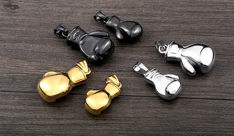Stylish Titanium Steel Men's Pendant - Personalized Gloves Design for Modern Fashion
