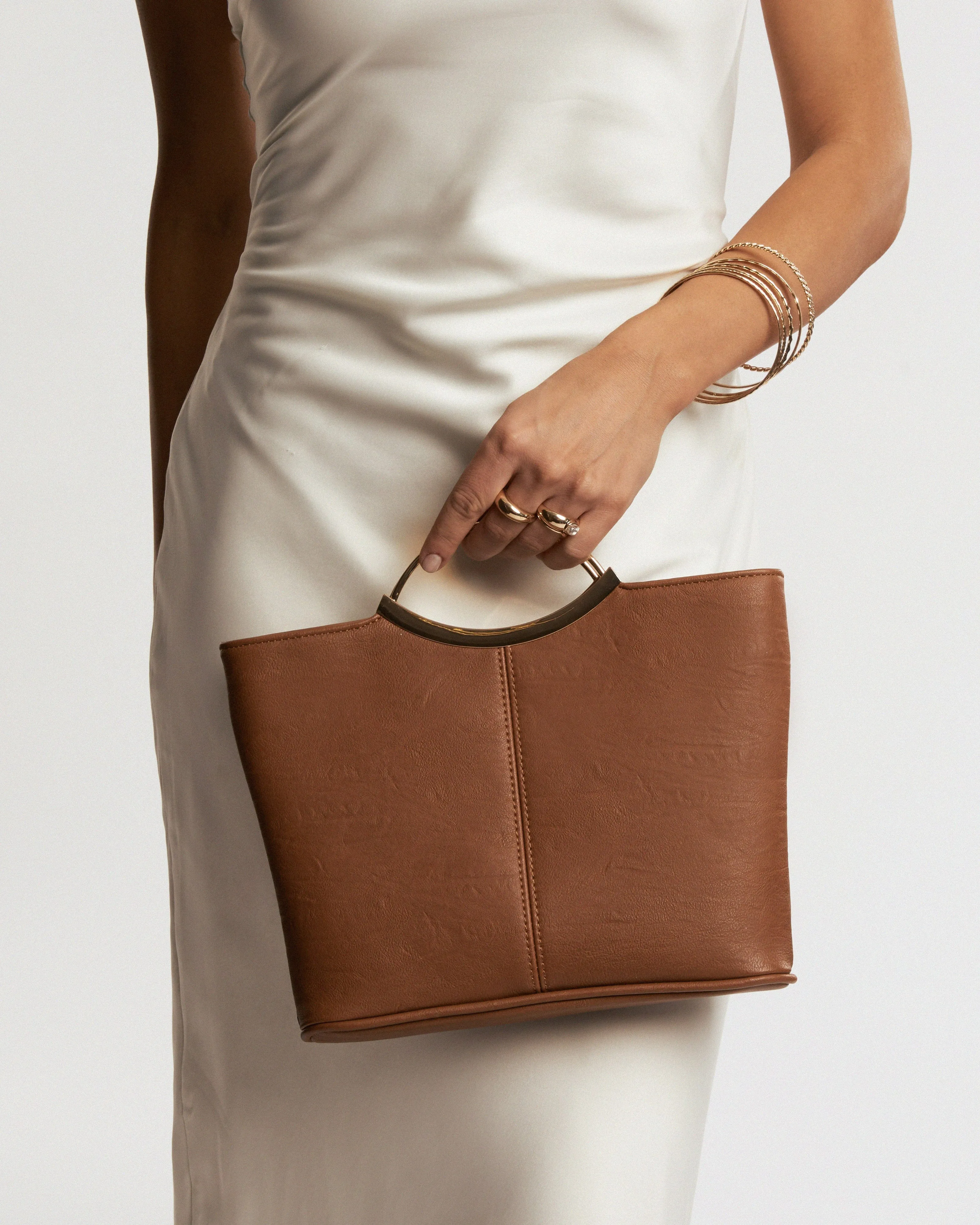 Tan Jessie Clutch Bag