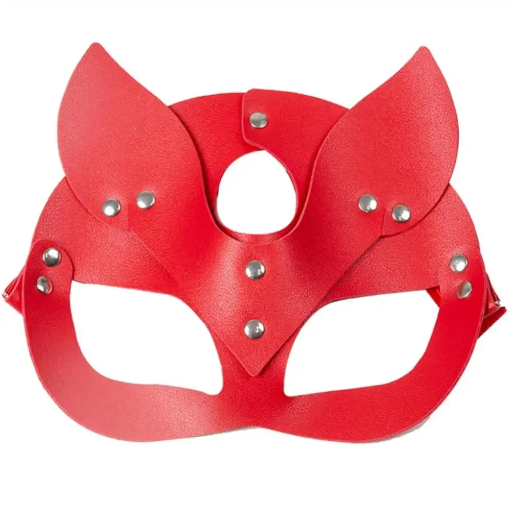 Trendy Cat Inspired Rhinestone Mask Gloves Set