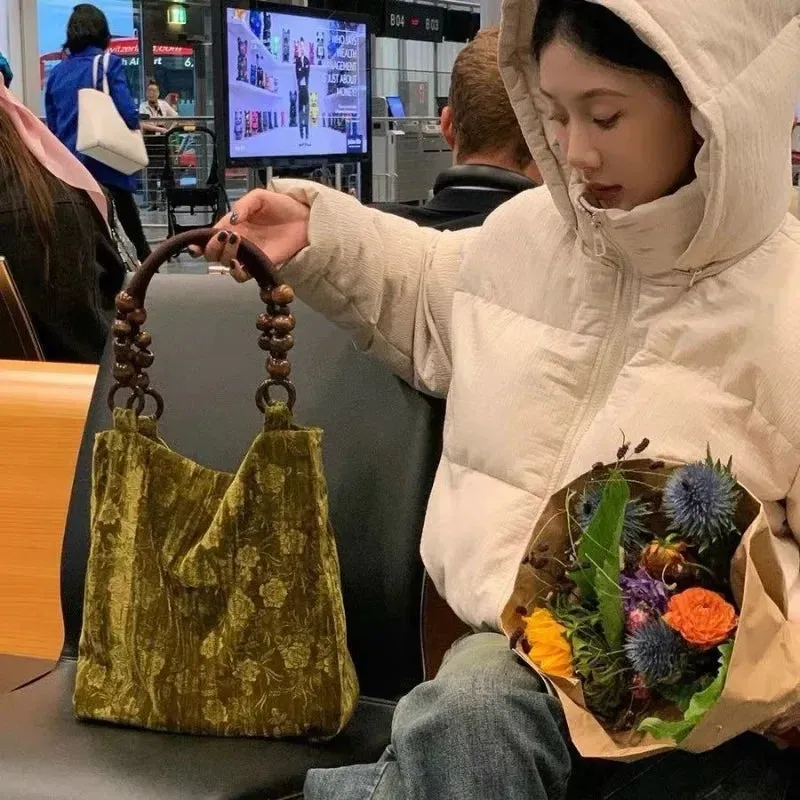 UAKISS  -  Streetwear Harajuku Embossing Top-Handle Bags Luxury Design Women Y2k Aesthetic Chic Clutches Vintage Grunge Purses and Handbags