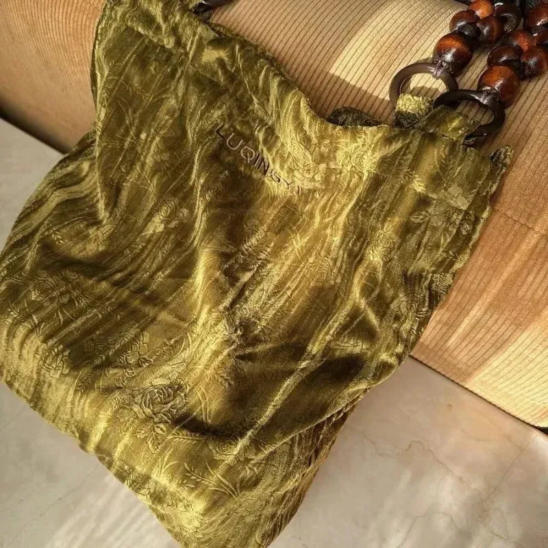 UAKISS  -  Streetwear Harajuku Embossing Top-Handle Bags Luxury Design Women Y2k Aesthetic Chic Clutches Vintage Grunge Purses and Handbags