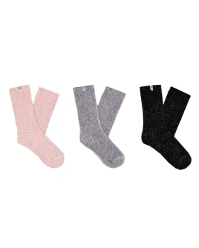 UGG Leda Sparkle 3 Pack Socks