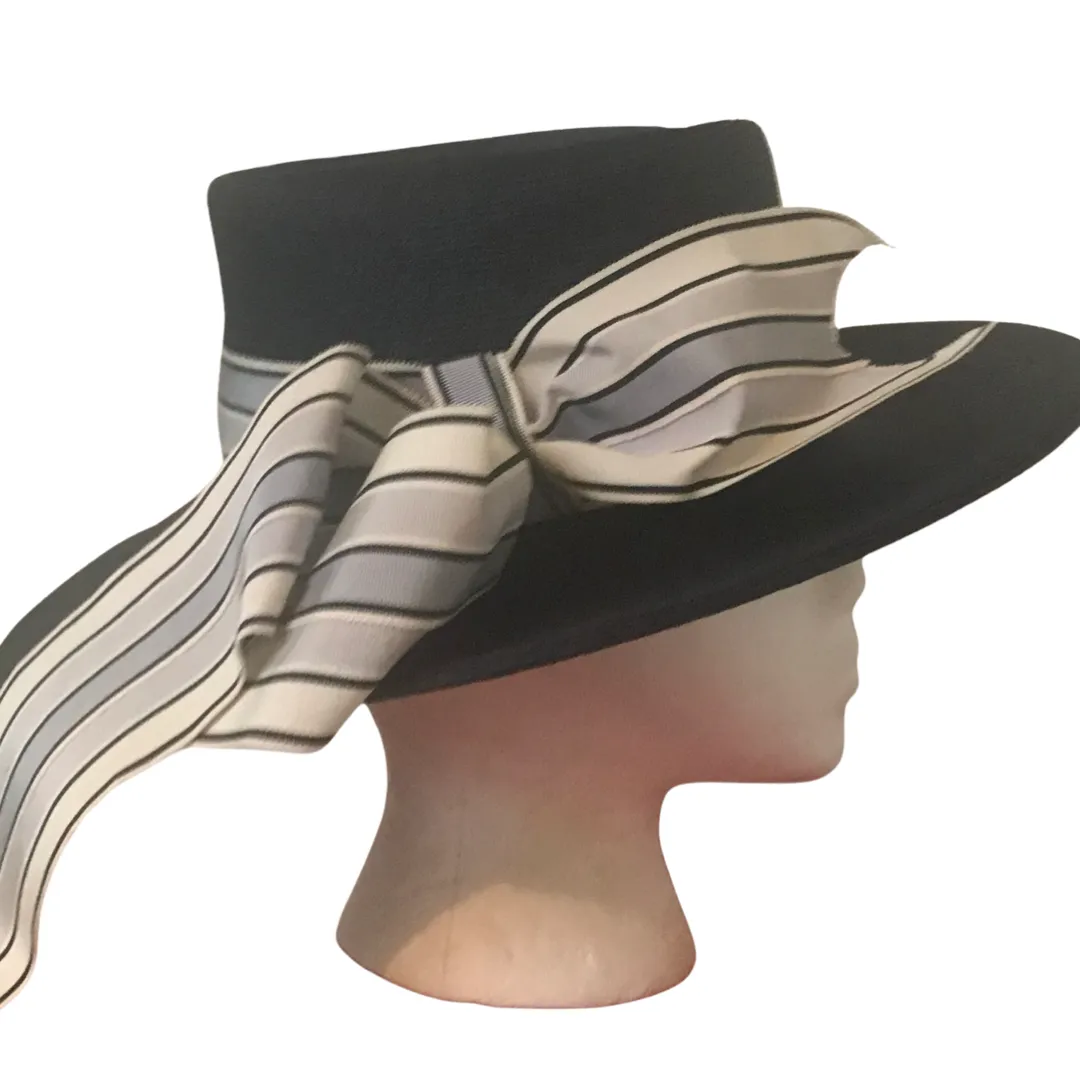 Vintage 1960s Mr. John Blue Straw Sun Hat [RARE]