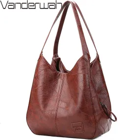 Vintage Leather luxury handbags women bags designer bags