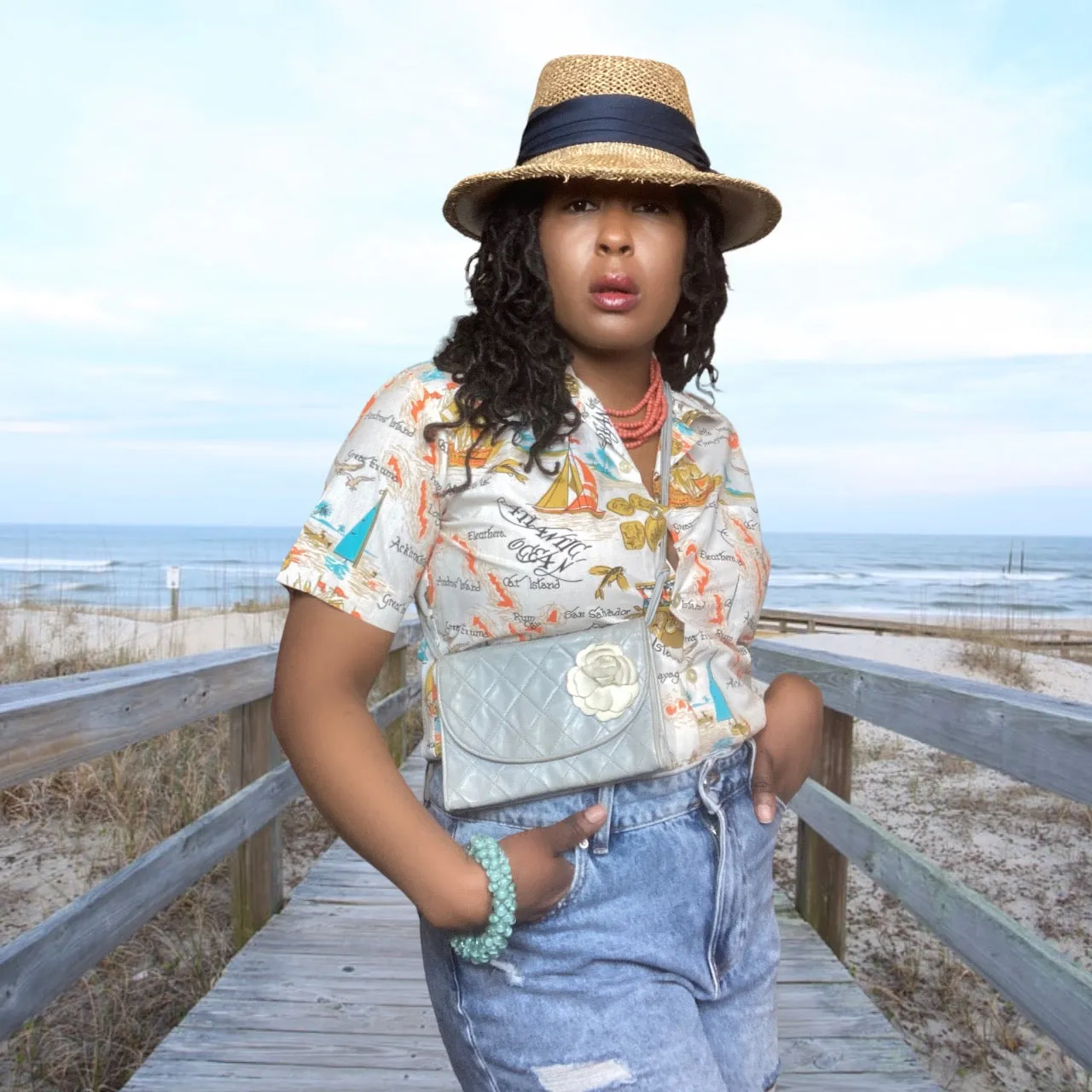Vintage Panama Straw Hat