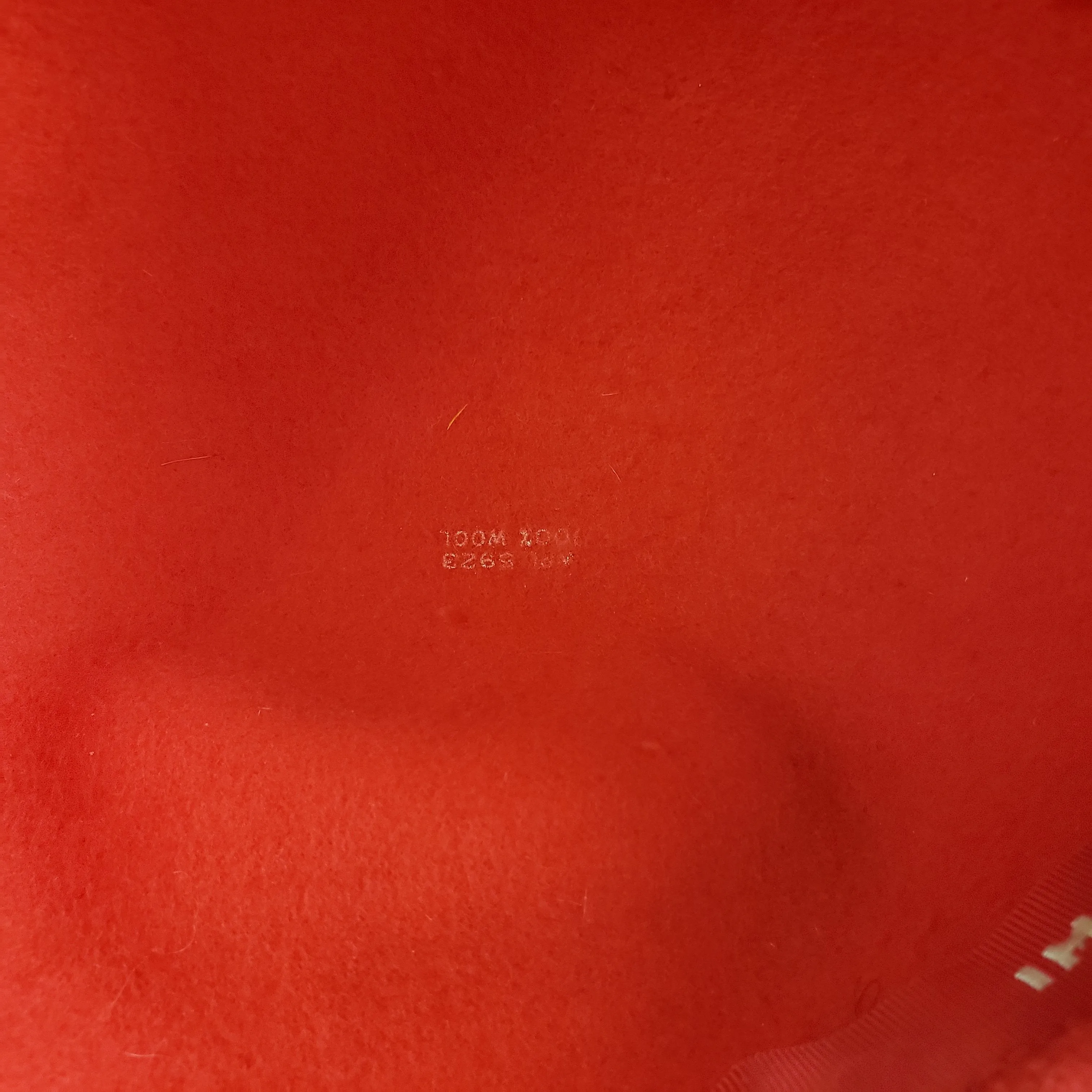 Vintage Red Wool Fedora