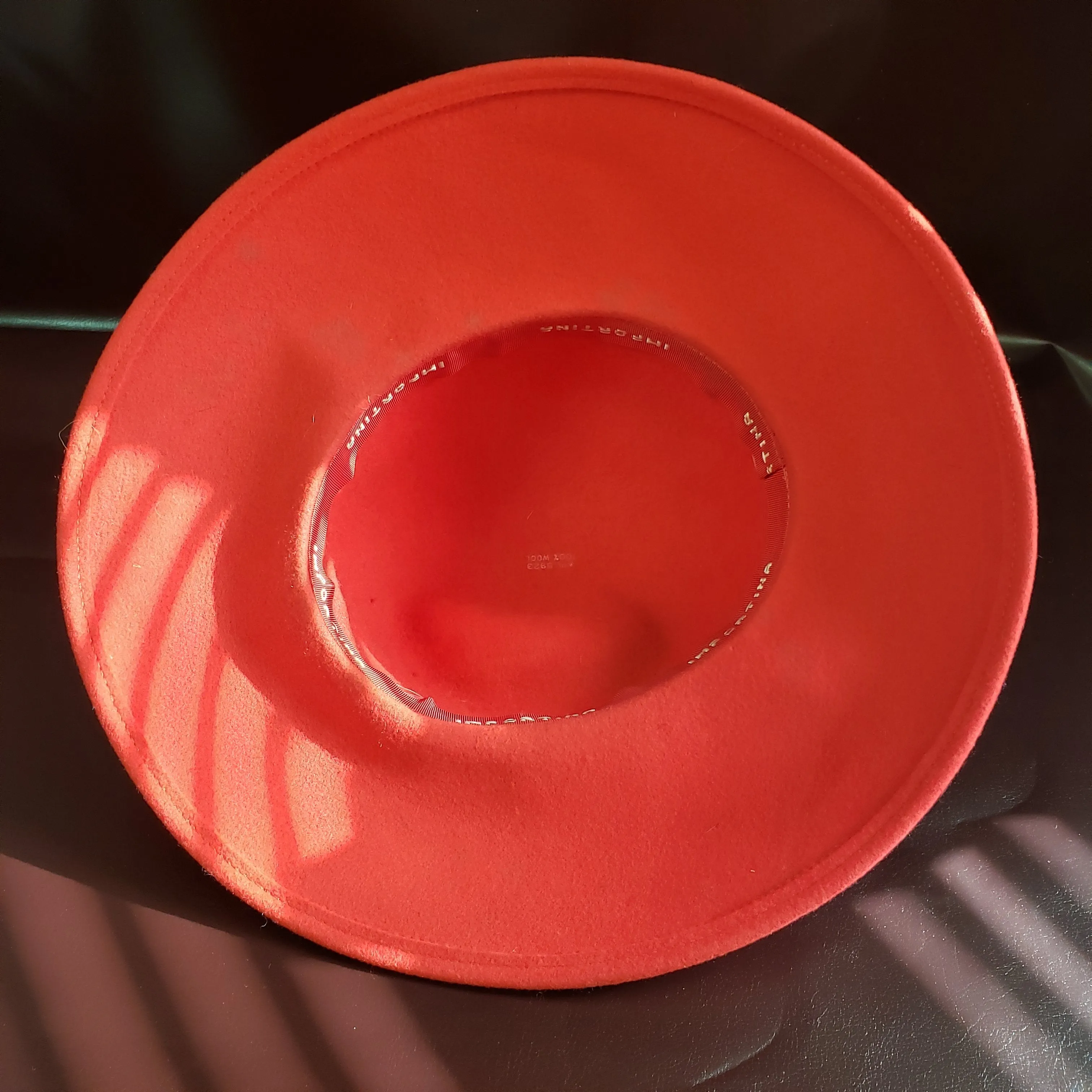 Vintage Red Wool Fedora