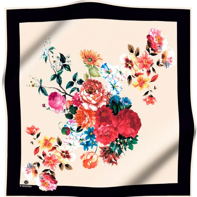 Vissona Bouquet of Blooms Beige 90cm VS17632-4