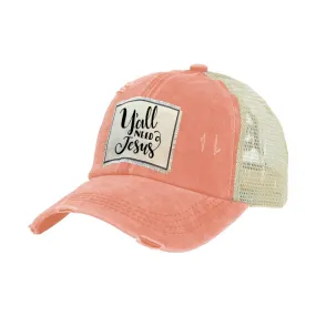 Y'all Need Jesus - Vintage Distressed Trucker Adult Hat