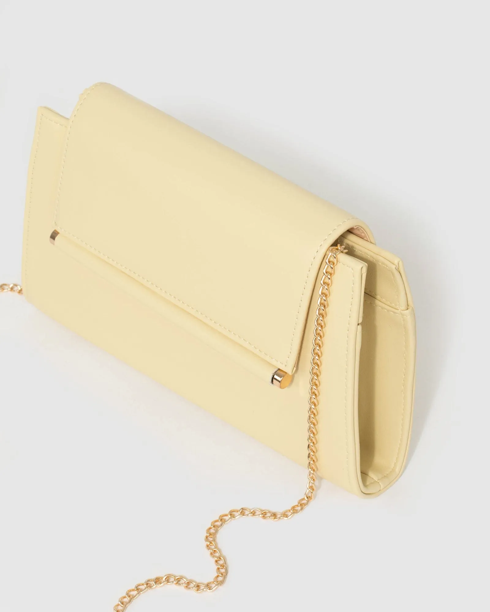 Yellow Folk Clutch Bag
