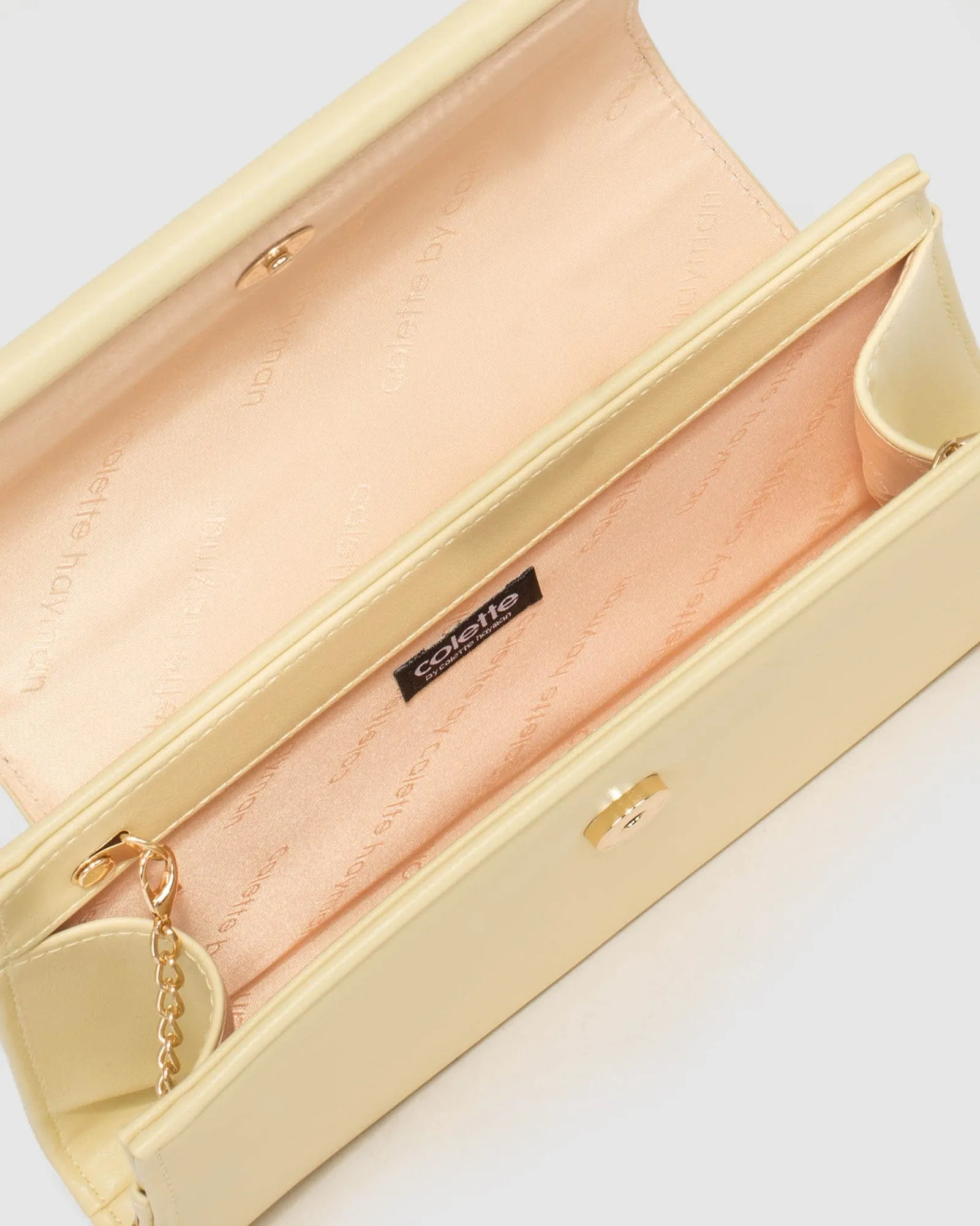 Yellow Folk Clutch Bag