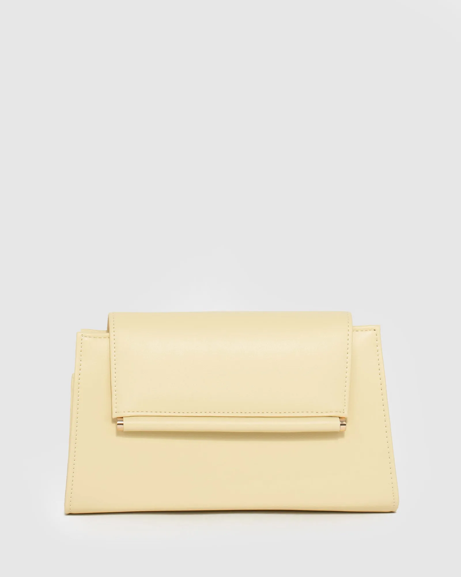 Yellow Folk Clutch Bag